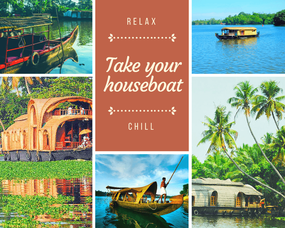 day trip houseboat kumarakom